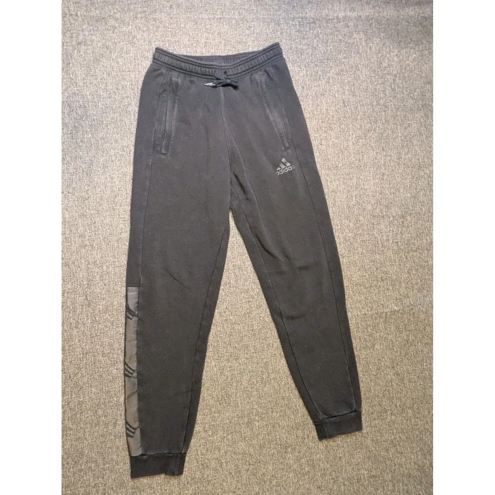 Adidas Y2K Men's Jogger Pants Size Extra Small Black Sweatpants Athletic Pants